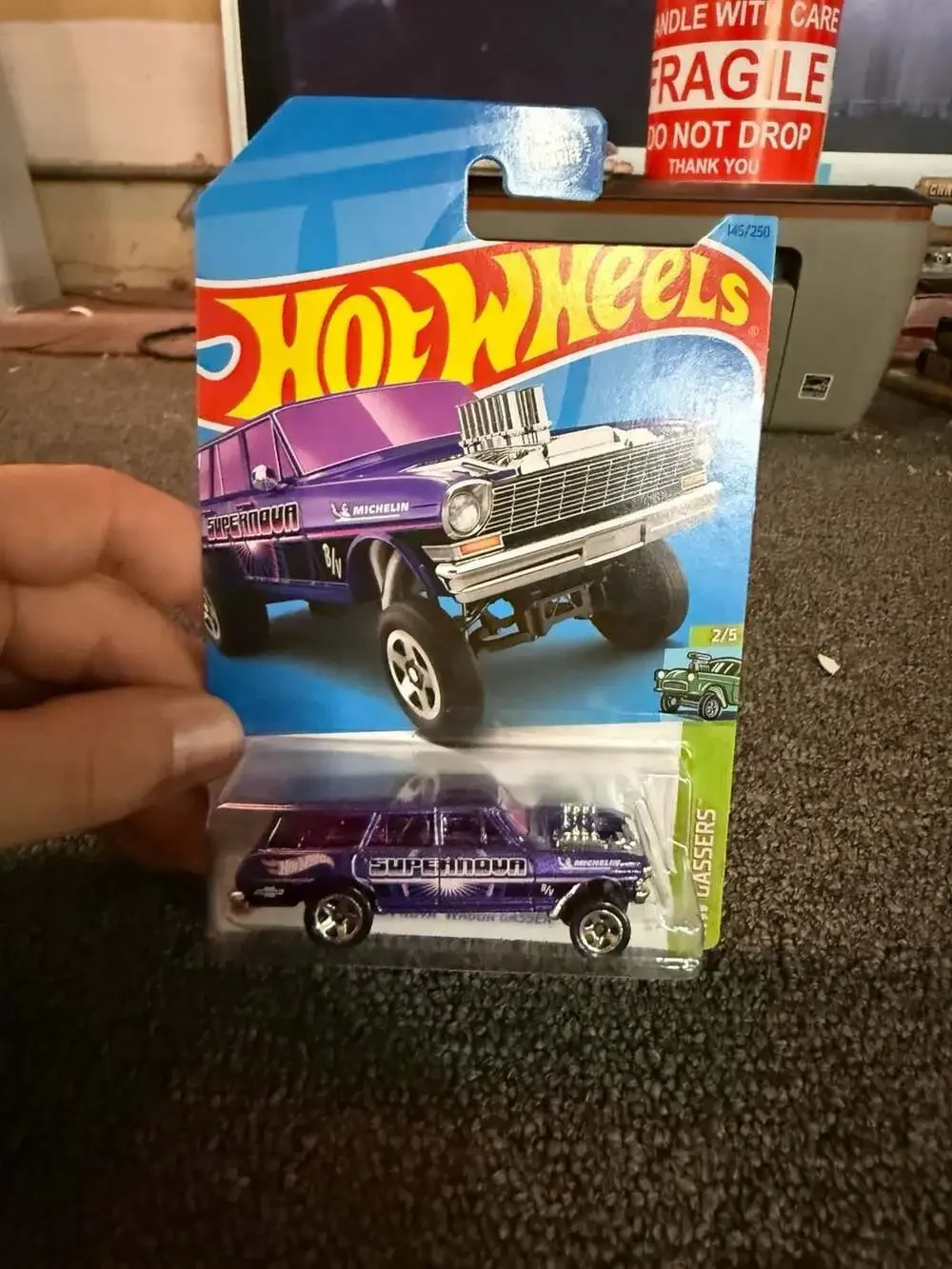 Hot Wheels HW Gassers '64 Nova Wagon Gasser Purple 145/250